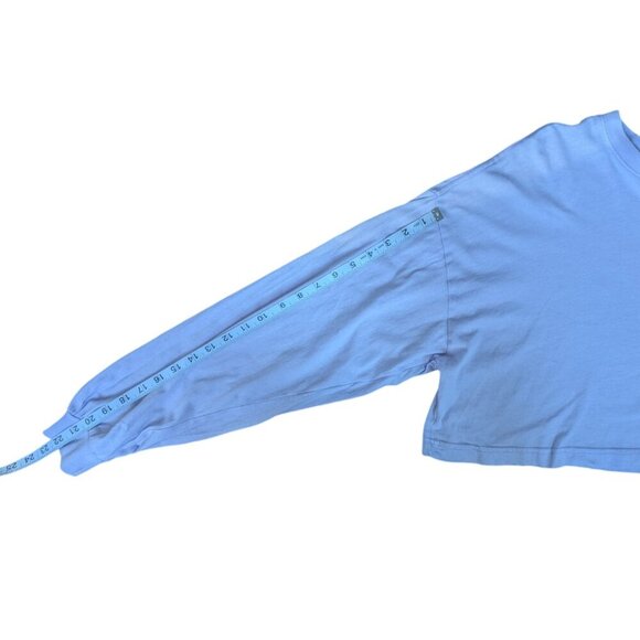 Garage Light Purple Cropped Long Sleeve Top Women Medium - Picture 10 of 11